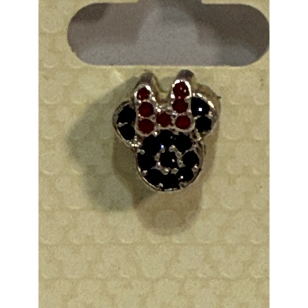Disney Parks Minnie Mouse Rhinestone Slider Charm  NWT GST3A0621